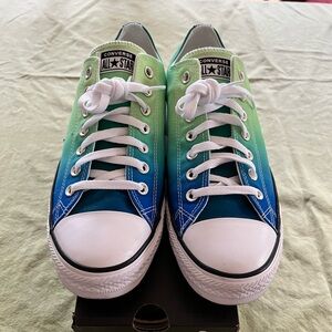 Converse All Star cool blue green low tops like new men’s 10.5